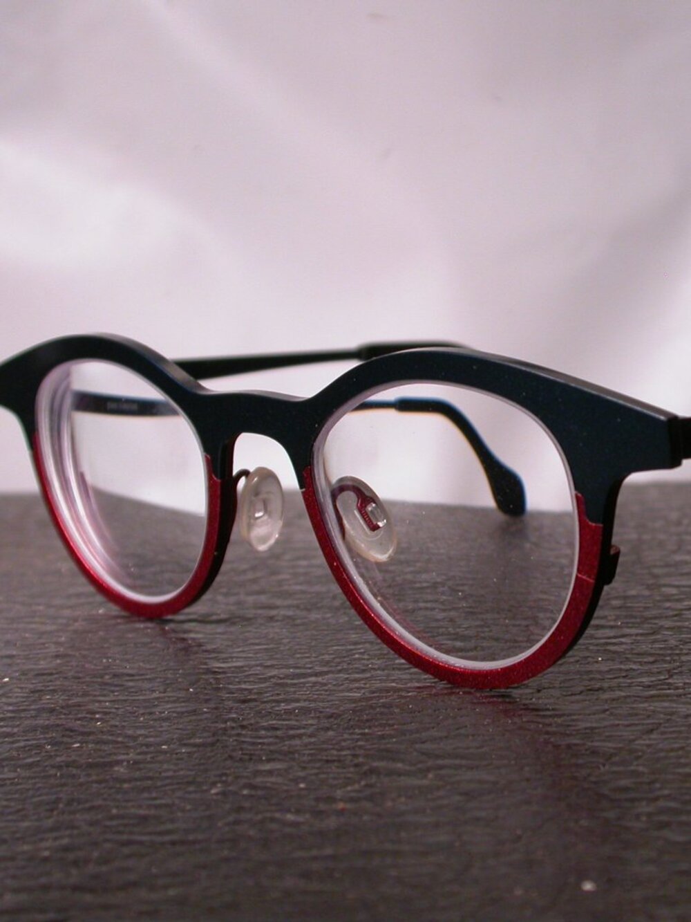 Theo Mille Blue and Red Modern Art Eyeglasses Spectacles Frames Made in Belgium